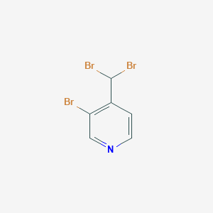 molecular formula C6H4Br3N B1390186 3-Bromo-4-(dibromomethyl)pyridine CAS No. 865449-16-7