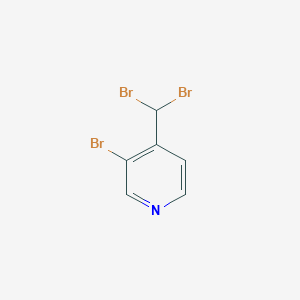 molecular formula C6H4Br3N B1390186 3-溴-4-(二溴甲基)吡啶 CAS No. 865449-16-7