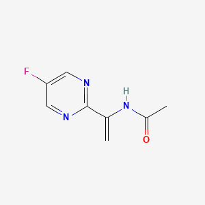 molecular formula C8H8FN3O B1390190 N-(1-(5-氟嘧啶-2-基)乙烯基)乙酰胺 CAS No. 905587-32-8