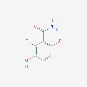 molecular formula C7H5F2NO2 B1390191 2,6-Difluoro-3-hydroxybenzamide CAS No. 951122-37-5
