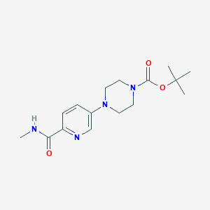 molecular formula C16H24N4O3 B13901926 tert-Butyl 4-(6-(methylcarbamoyl)pyridin-3-yl)piperazine-1-carboxylate 