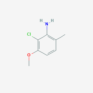 molecular formula C8H10ClNO B13901954 2-Chloro-3-methoxy-6-methylaniline 