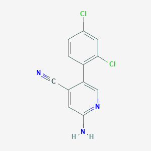 2-Amino-5-(2,4-dichlorophenyl)isonicotinonitrile