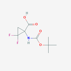 1-(tert-Butoxycarbonylamino)-2,2-difluorocyclopropanecarboxylic acid