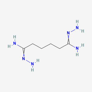 molecular formula C6H16N6 B13902016 1-N',6-N'-diaminohexanediimidamide CAS No. 7707-23-5