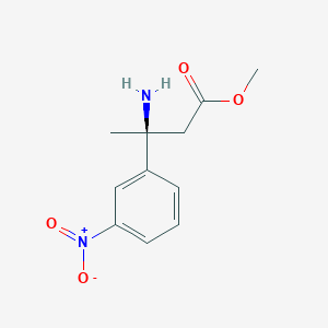 (S)-3-amino-3-(3-nitro-phenyl)-butyric acid methyl ester