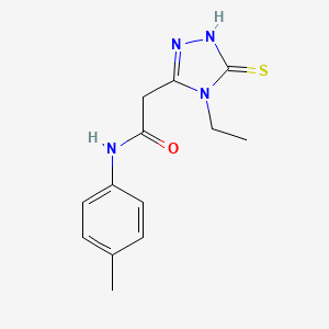 2-(4-Ethyl-5-mercapto-4H-[1,2,4]triazol-3-yl)-N-p-tolyl-acetamide