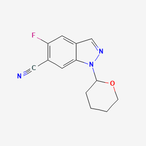 5-Fluoro-1-tetrahydropyran-2-yl-indazole-6-carbonitrile