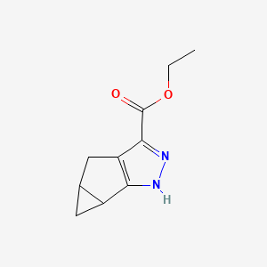 Ethyl 4,4A,5,5A-tetrahydro-1H-cyclopropa[4,5]cyclopenta[1,2-C]pyrazole-3-carboxylate