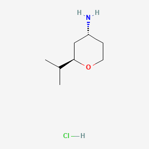 trans-2-Isopropyltetrahydropyran-4-amine;hydrochloride