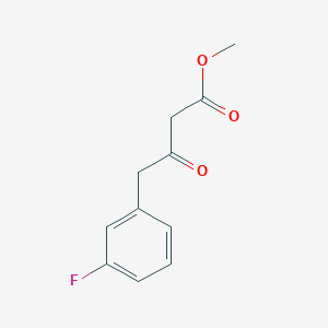molecular formula C11H11FO3 B1390207 Methyl 3-oxo-4-(3-fluorophenyl)butanoate CAS No. 944993-11-7