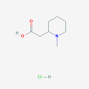 molecular formula C8H16ClNO2 B1390208 (1-Methyl-piperidin-2-yl)-acetic acid hydrochloride CAS No. 60979-27-3