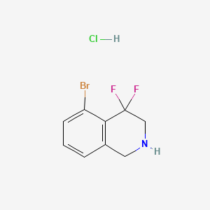 5-bromo-4,4-difluoro-2,3-dihydro-1H-isoquinoline;hydrochloride