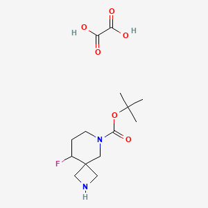 Tert-butyl 9-fluoro-2,6-diazaspiro[3.5]nonane-6-carboxylate;oxalic acid