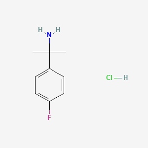 molecular formula C9H13ClFN B1390210 2-(4-Fluorophenyl)propan-2-amine hydrochloride CAS No. 1216563-60-8