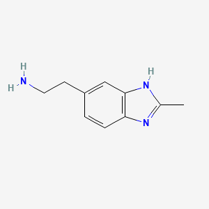 molecular formula C10H13N3 B1390211 2-(2-methyl-1H-benzo[d]imidazol-5-yl)ethanamine CAS No. 933748-01-7