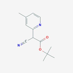 Tert-butyl 2-cyano-2-(4-methylpyridin-2-yl)acetate