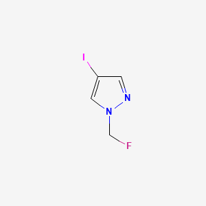 molecular formula C4H4FIN2 B13902128 1-(fluoromethyl)-4-iodo-1H-pyrazole 