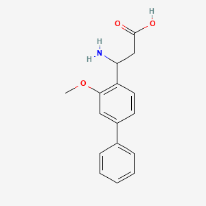 3-Amino-3-(3-methoxy-[1,1'-biphenyl]-4-YL)propanoic acid