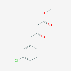 molecular formula C11H11ClO3 B1390217 Methyl 3-oxo-4-(3-chlorophenyl)butanoate CAS No. 1048916-94-4