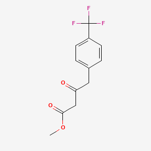 molecular formula C12H11F3O3 B1390218 Methyl 3-oxo-4-(4-trifluoromethylphenyl)butanoate CAS No. 1048916-84-2