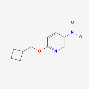 molecular formula C10H12N2O3 B1390221 2-(Cyclobutylmethoxy)-5-nitropyridine CAS No. 947534-32-9