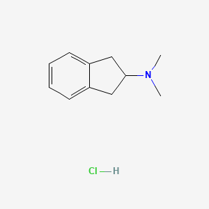 molecular formula C11H16ClN B1390231 N,N-Dimethylindan-2-amine hydrochloride CAS No. 51864-83-6