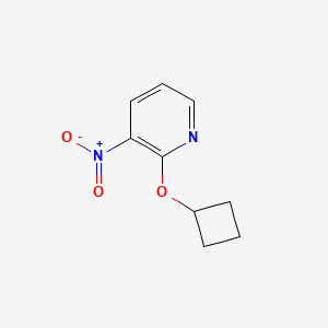 molecular formula C9H10N2O3 B1390236 2-Cyclobutoxy-3-nitropyridine CAS No. 947534-31-8