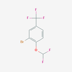 molecular formula C8H4BrF5O B1390237 2-Bromo-1-(difluoromethoxy)-4-(trifluoromethyl)benzene CAS No. 954236-03-4