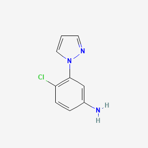 4-Chloro-3-(1H-pyrazol-1-yl)aniline