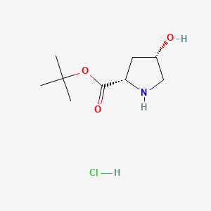 tert-butyl (2S,4S)-4-hydroxypyrrolidine-2-carboxylate;hydrochloride