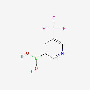 molecular formula C6H5BF3NO2 B1390239 (5-(Trifluoromethyl)pyridin-3-yl)boronic acid CAS No. 947533-51-9