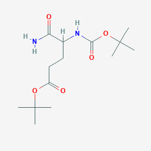 Tert-butyl 5-amino-4-(tert-butoxycarbonylamino)-5-oxo-pentanoate