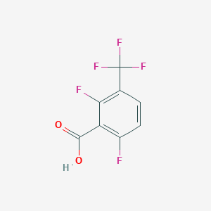 molecular formula C8H3F5O2 B1390245 2,6-Difluoro-3-(trifluoromethyl)benzoic acid CAS No. 1048921-49-8
