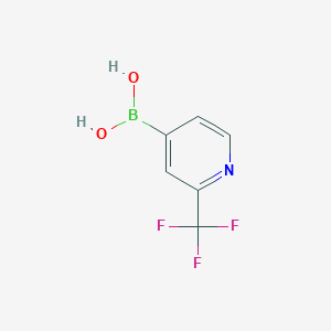 molecular formula C6H5BF3NO2 B1390246 2-(三氟甲基)吡啶-4-硼酸 CAS No. 1093407-58-9