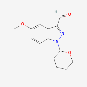 5-Methoxy-1-tetrahydropyran-2-YL-indazole-3-carbaldehyde