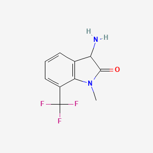 3-Amino-1-methyl-7-(trifluoromethyl)indolin-2-one