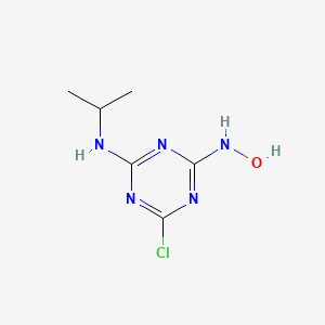 molecular formula C6H10ClN5O B13902679 Atrazin-desethyl-2-hydroxy 