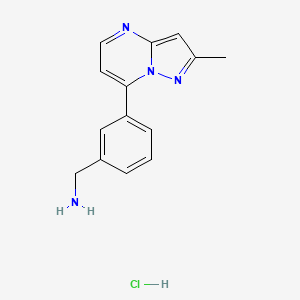 [3-(2-Methylpyrazolo[1,5-a]pyrimidin-7-yl)benzyl]-amine hydrochloride