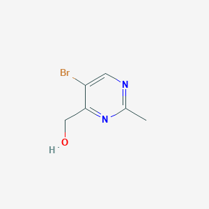 molecular formula C6H7BrN2O B13902728 (5-Bromo-2-methylpyrimidin-4-yl)methanol 