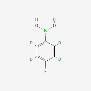 molecular formula C6H6BFO2 B13902762 (2,3,5,6-Tetradeuterio-4-fluoro-phenyl)boronic acid 