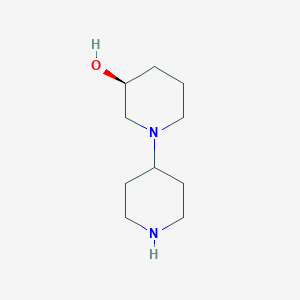 molecular formula C10H20N2O B13902766 (3S)-1-(4-Piperidyl)piperidin-3-OL 