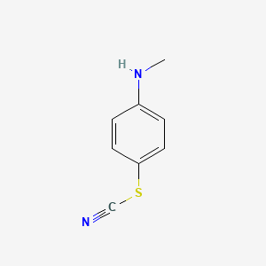 molecular formula C8H8N2S B13902807 N-methyl-4-thiocyanatoaniline 