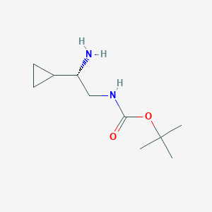 tert-butyl N-[(2S)-2-amino-2-cyclopropyl-ethyl]carbamate