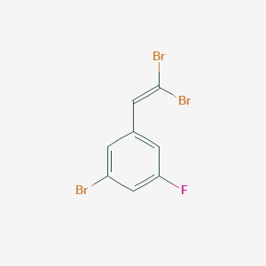 1-Bromo-3-(2,2-dibromoethenyl)-5-fluorobenzene