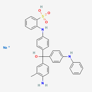 Sodium;2-[4-[(4-amino-3-methylphenyl)-(4-anilinophenyl)-hydroxymethyl]anilino]benzenesulfonic acid