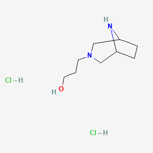 3-(3,8-Diazabicyclo[3.2.1]octan-3-yl)propan-1-ol;dihydrochloride