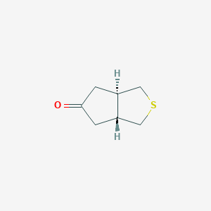 molecular formula C7H10OS B13903045 trans-1,3,3a,4,6,6a-Hexahydrocyclopenta[c]thiophen-5-one 