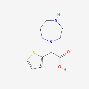 2-(1,4-Diazepan-1-yl)-2-(2-thienyl)acetic acid