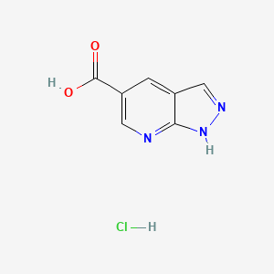 1H-pyrazolo[3,4-b]pyridine-5-carboxylic acid;hydrochloride